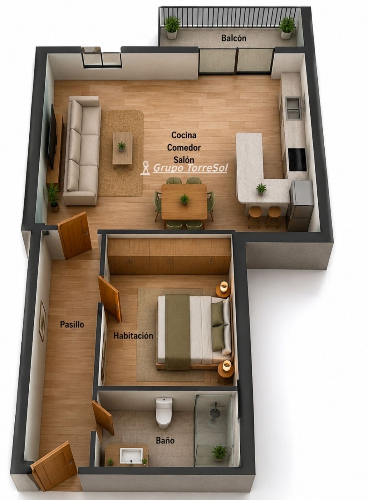 plano - Piso en venta en Barcelona