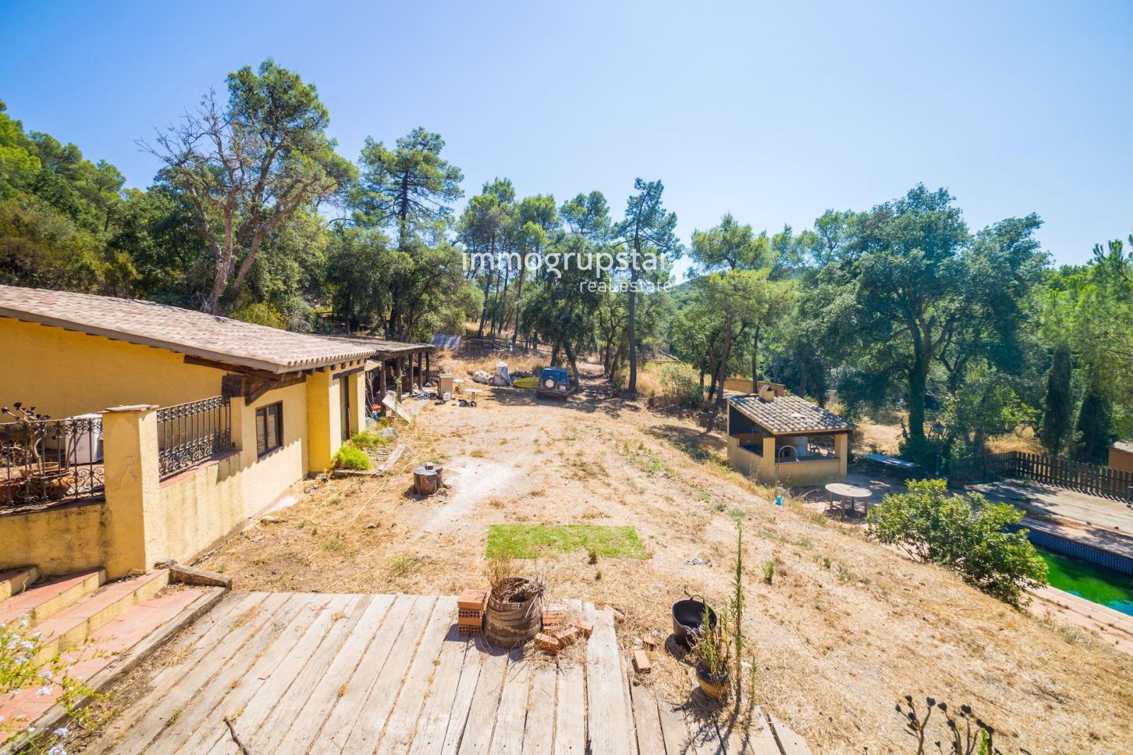 Casa rural con piscina y vistas panorámicas en Les Gavarres - Foto 18