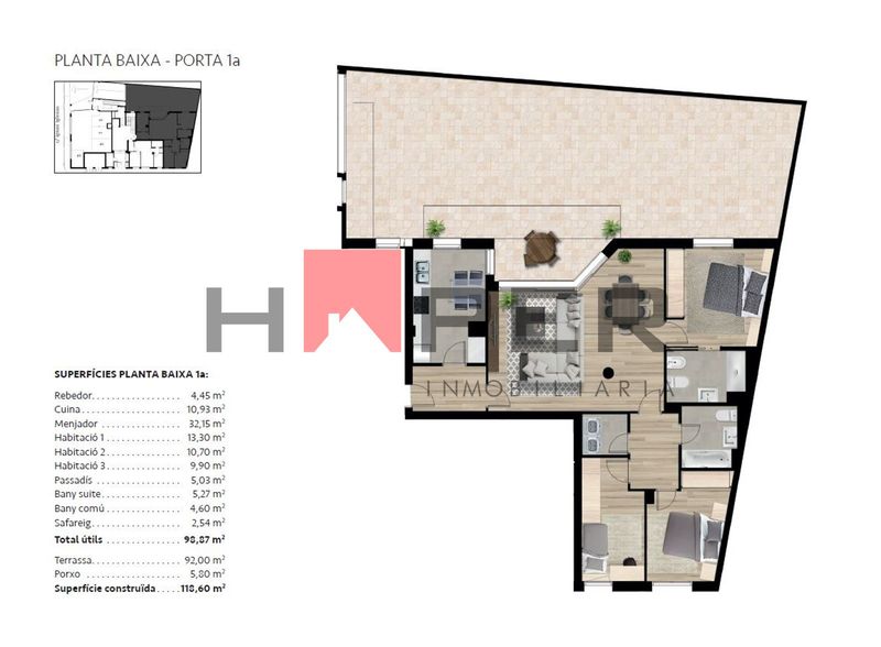 Piso en venta Vilafranca del Penedès, Barcelona. Ref: 1032. Haper Inmobiliaria