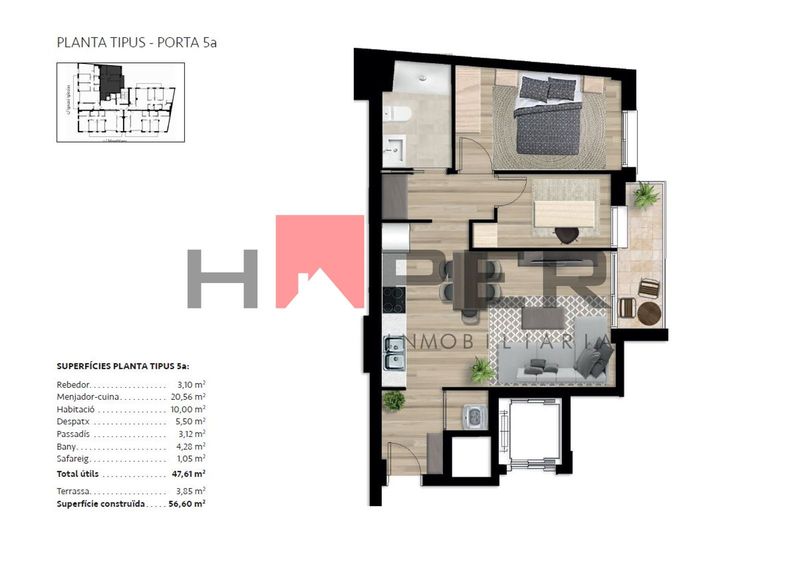 Piso en venta Vilafranca del Penedès, Barcelona. Ref: 1036. Haper Inmobiliaria