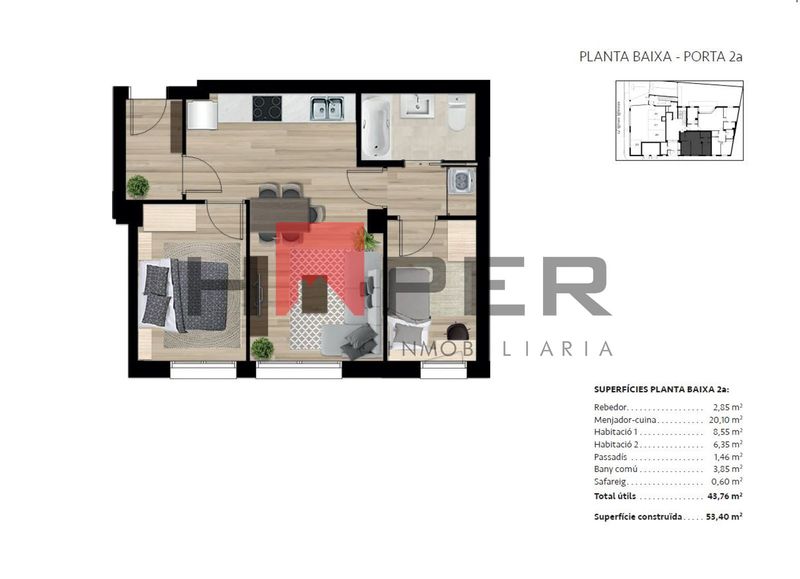 Piso en venta Vilafranca del Penedès, Barcelona. Ref: 1037. Haper Inmobiliaria