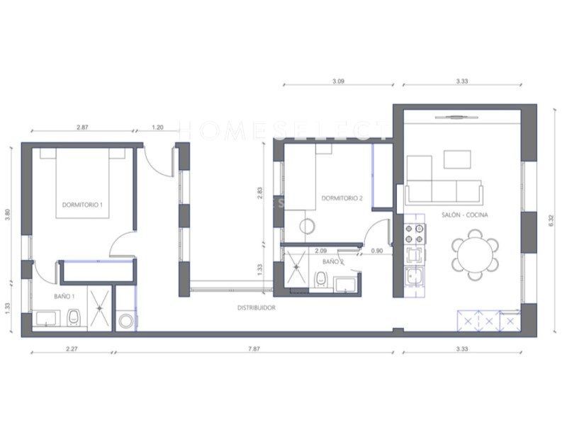 Piso en venta Madrid. Ref: 1200. Home Select