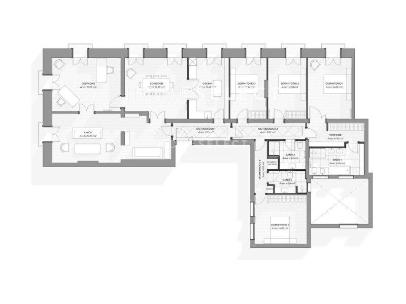 Piso en venta Madrid. Ref: 1211. Home Select