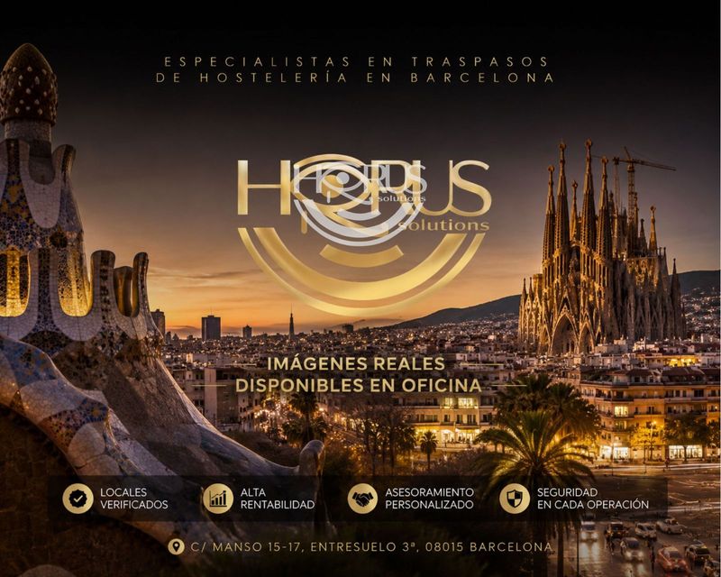 Local de Hostelería en traspaso Barcelona. Ref: 1351. Horus Solutions