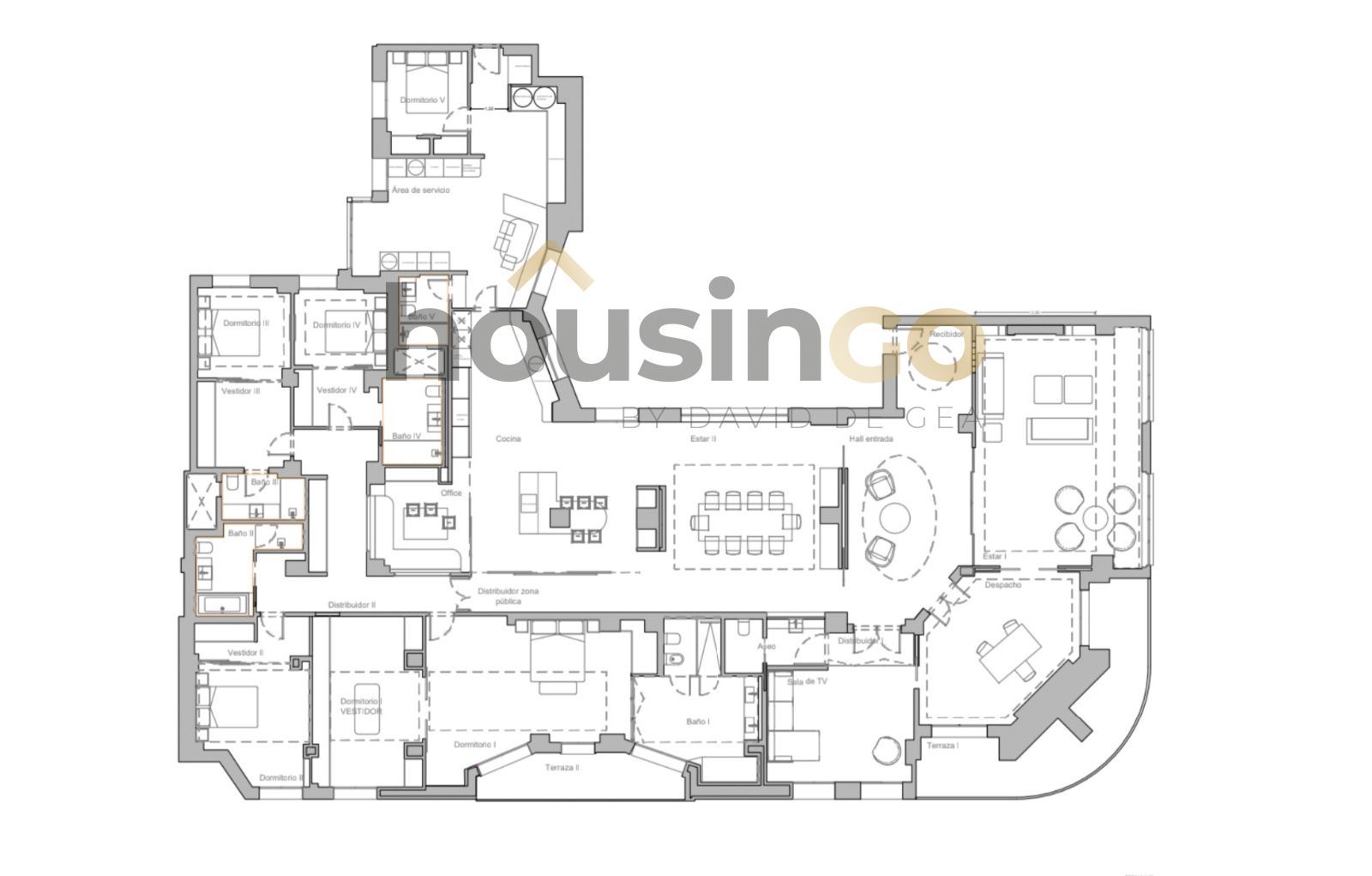 Plano - Piso en venta en Calle José Abascal