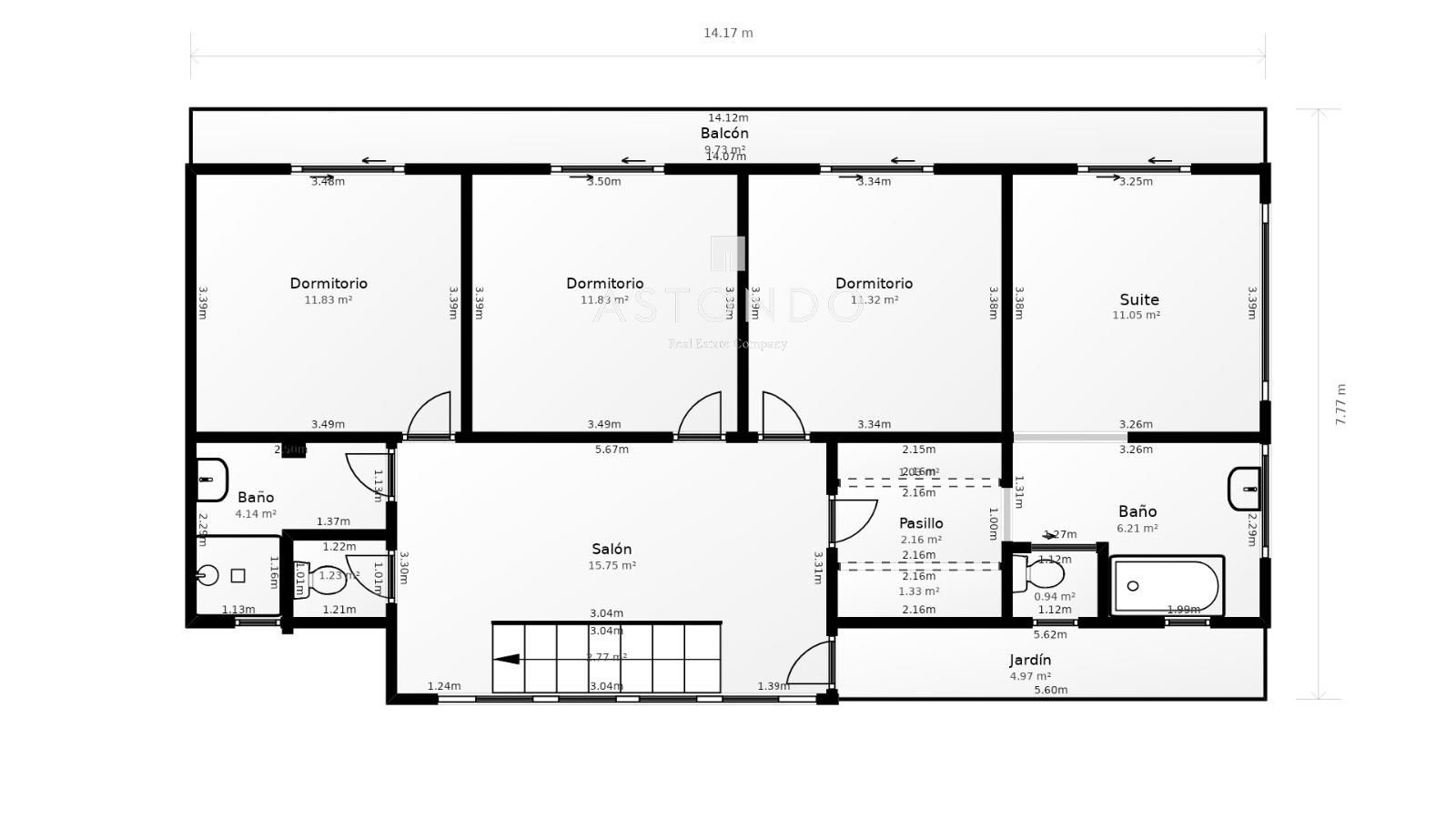 PLANO - En Ajo, se vende chalet independiente con 4 habitaciones 4 baños, con vistas al mar