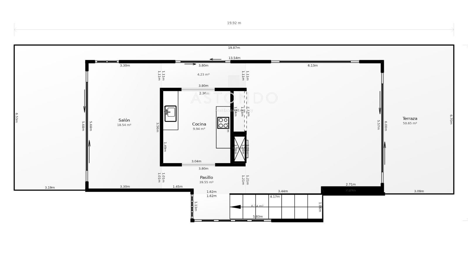 PLANO - En Ajo, se vende chalet independiente con 4 habitaciones 4 baños, con vistas al mar
