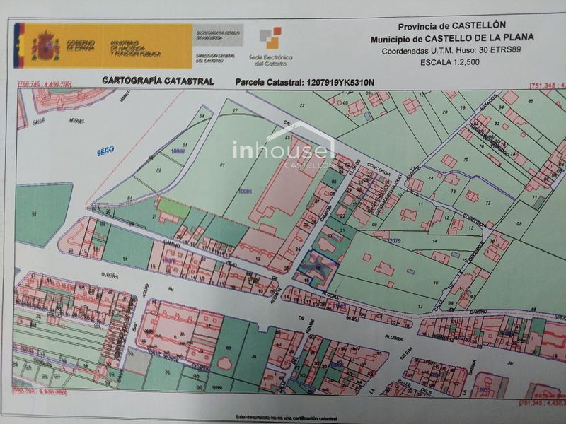 Parcela en venta Castellón/Castelló, Castellón. Ref: 1018. Inhouse Castellón