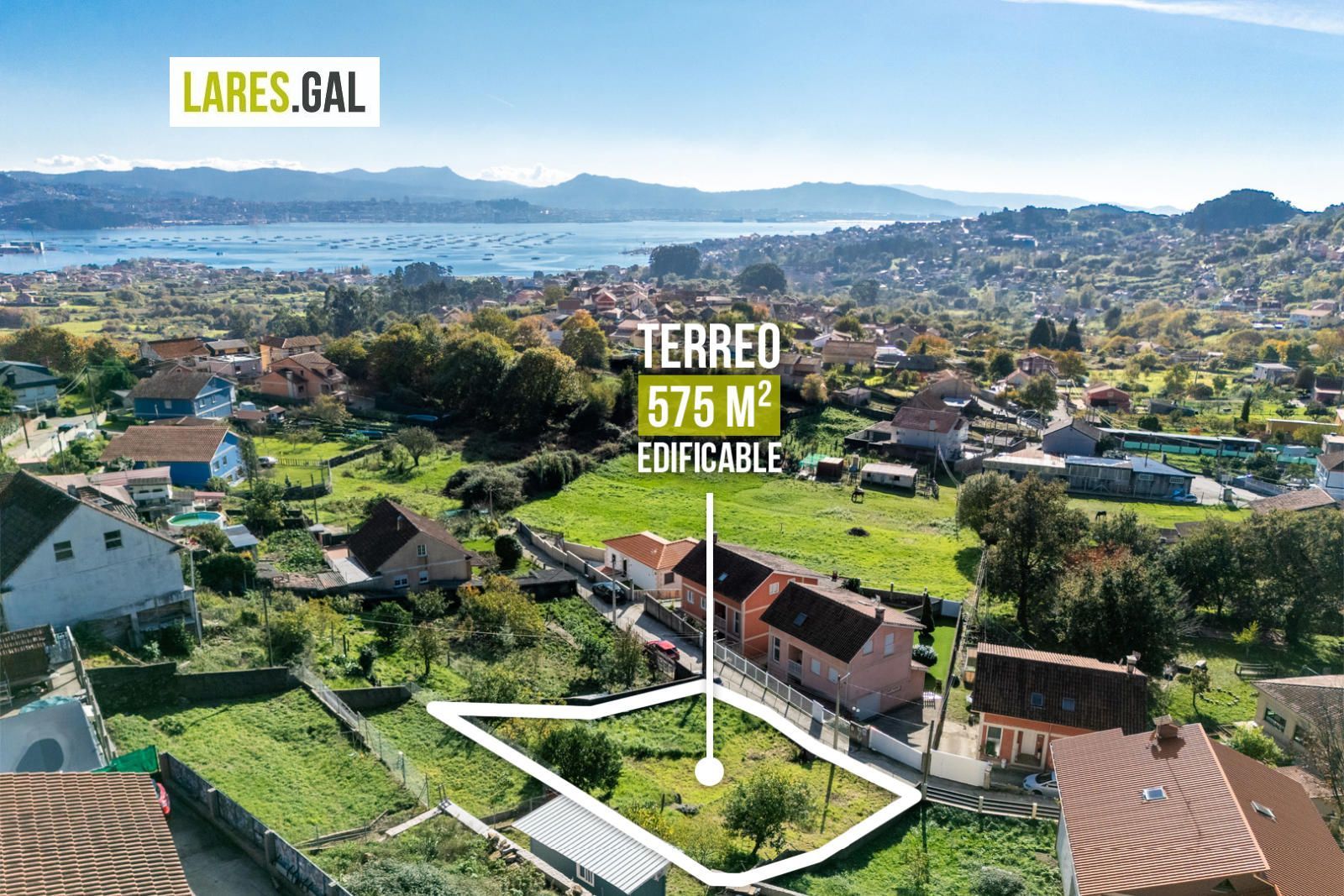 Parcela en venda Moaña, Pontevedra. Ref: 4443. Lares Inmobiliaria