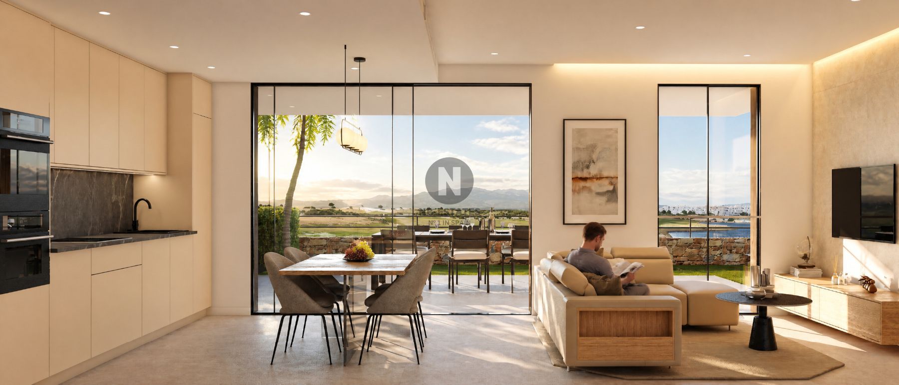 New build bungalows in Condado de Alhama – garden or solarium