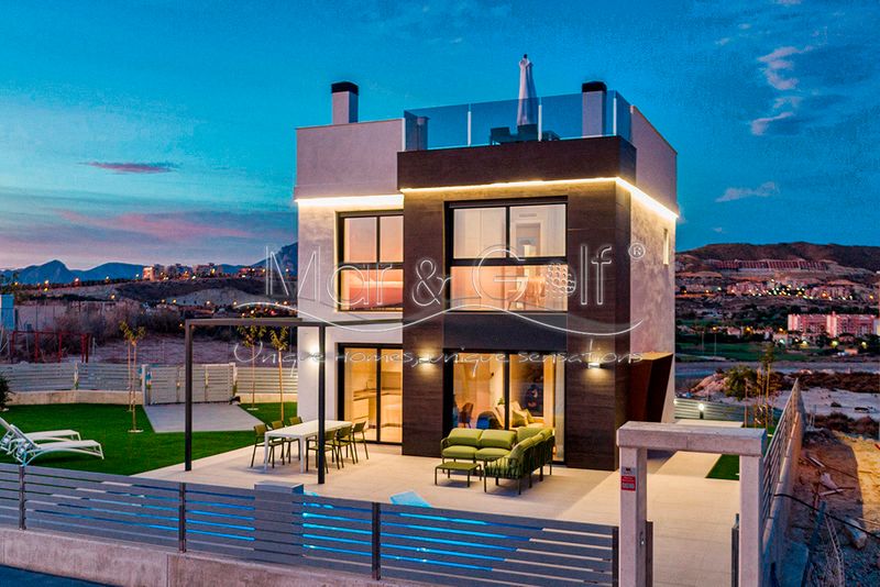 Chalet Independiente en venta Mutxamel, Alicante. Ref: 1044. MAR & GOLF UNIQUE HOMES