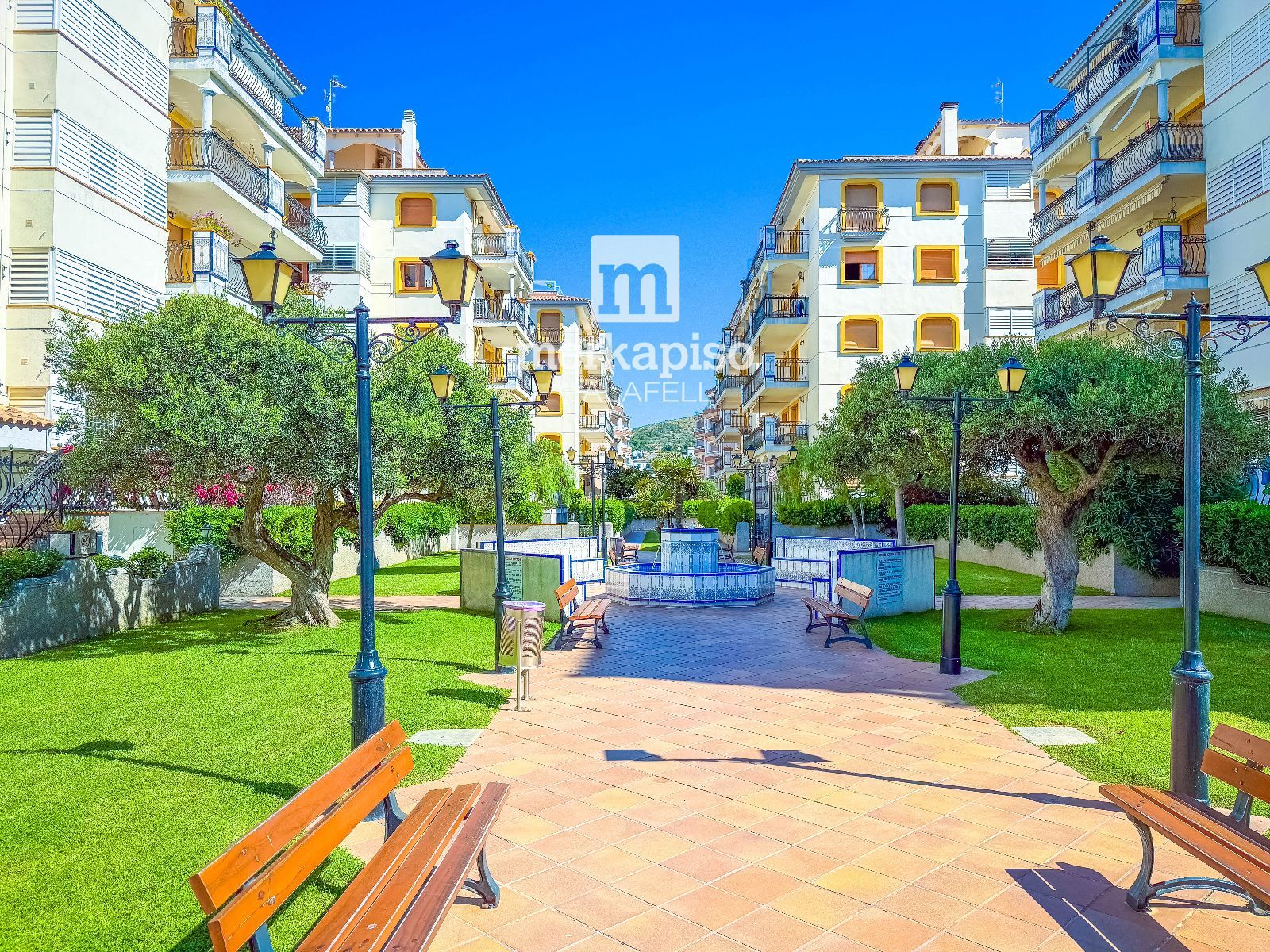 Jardines comunitarios - Calafell: piso de 3 habitaciones, piscina y garaje