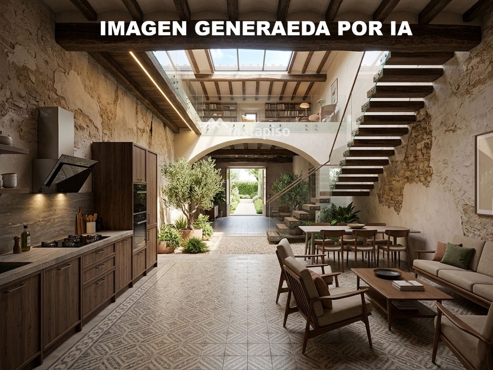 Imagen generada por IA de como podria quedar - Casa de pueblo para rehabilitar de 236m2 · Masllorenç