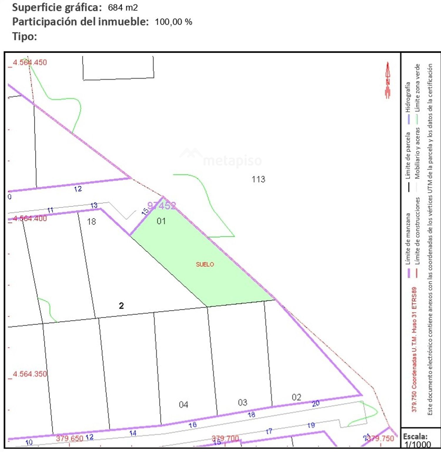 plano - Parcela urbana en venta en Bellvei, Tarragona