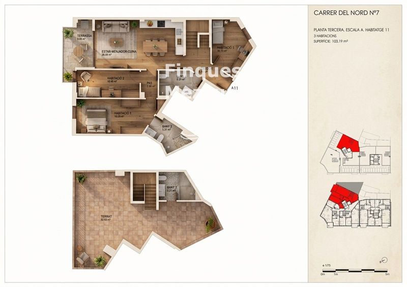 Dúplex en venta Torredembarra, Tarragona. Ref: 1460. FINQUES MEZCUA