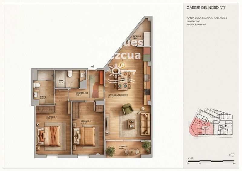 Piso en venta Torredembarra, Tarragona. Ref: 1621. FINQUES MEZCUA