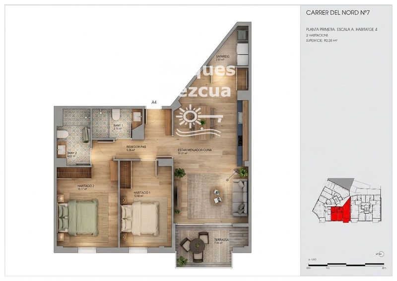 Piso en venta Torredembarra, Tarragona. Ref: 1709. FINQUES MEZCUA