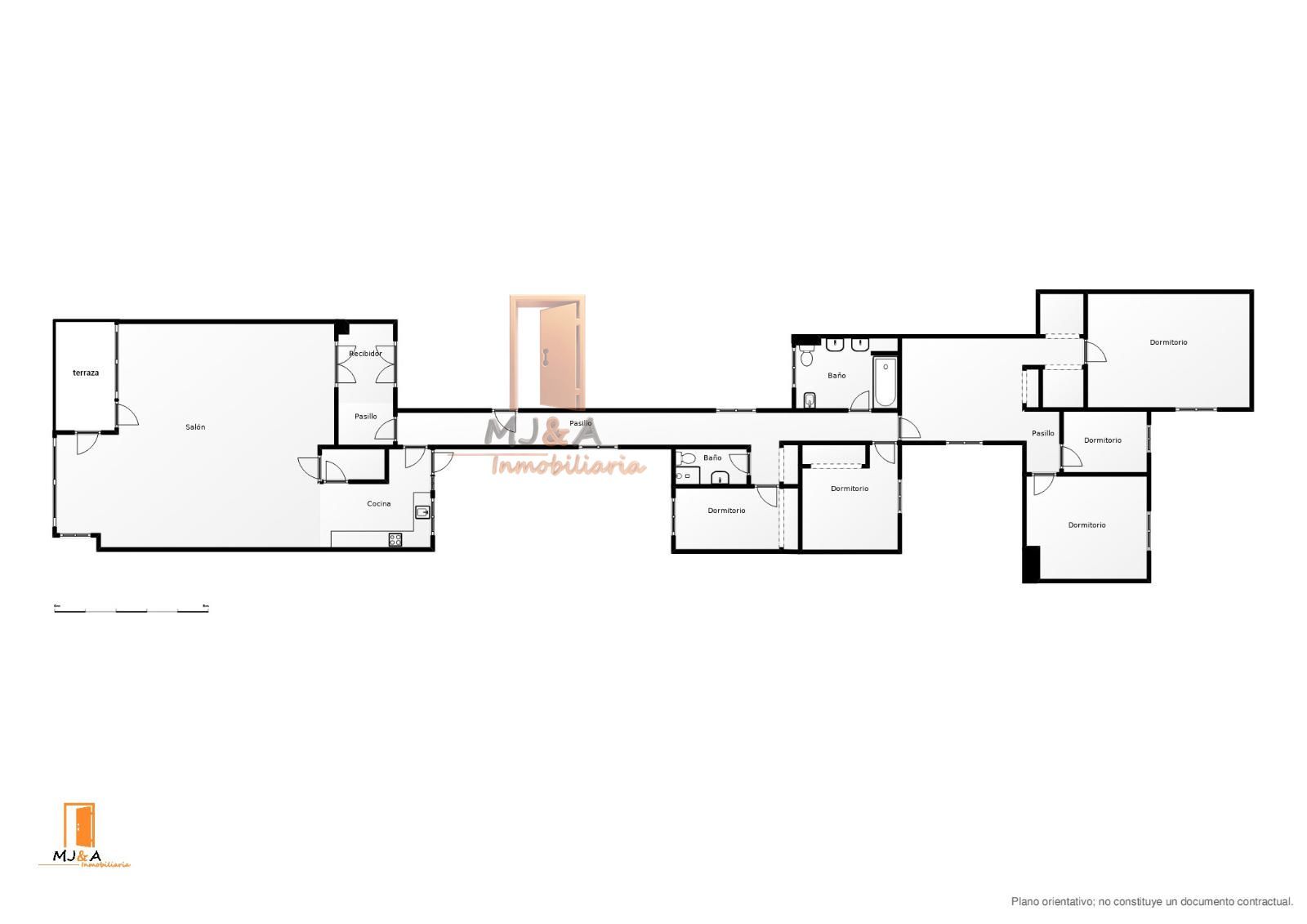 PLANO - PISO EN EL MISMO CENTRO DE CASTELLON, SEMIRREFORMADO, Ideal familias, especial inversores.
