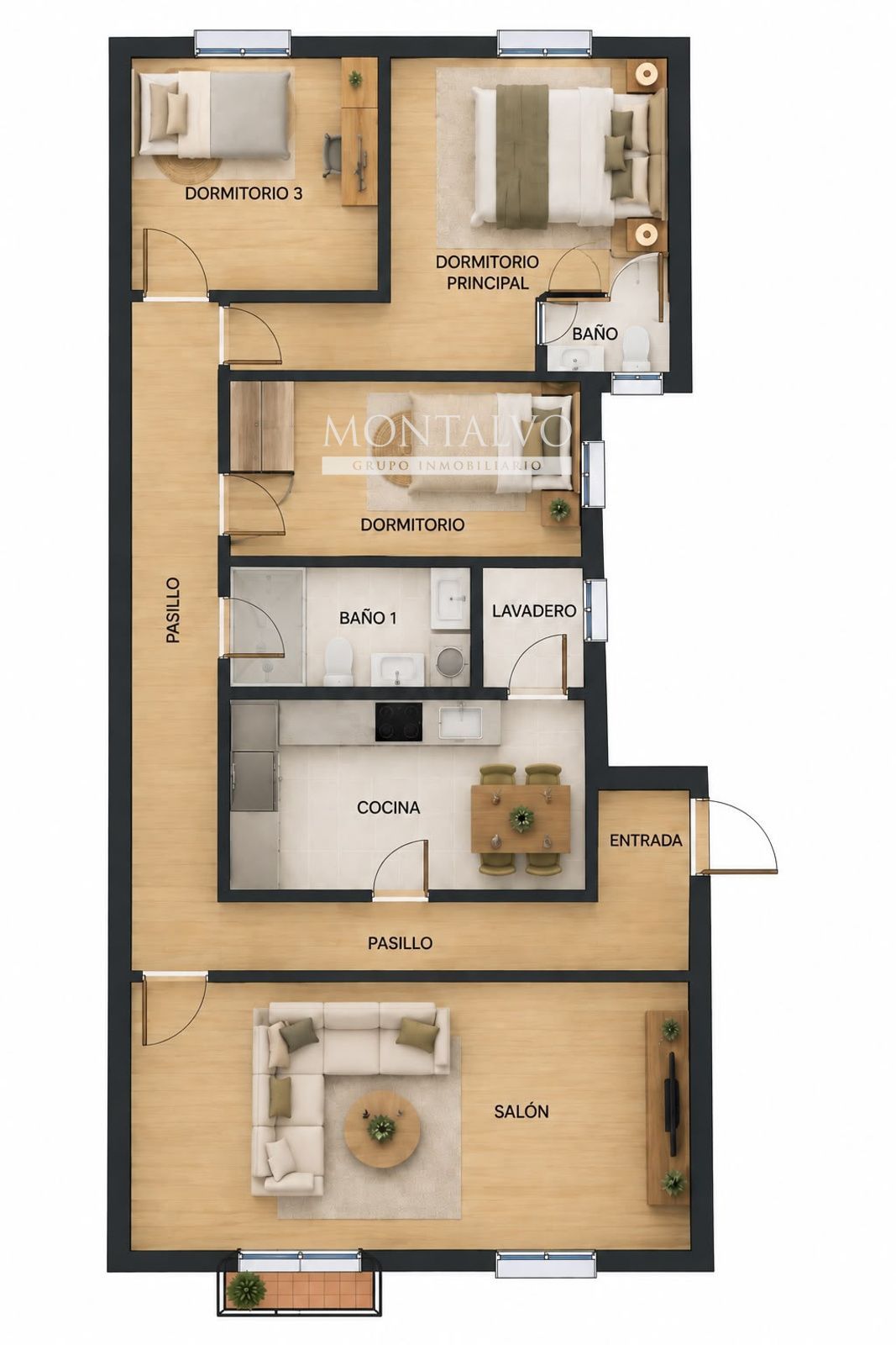 PLANO ORIENTATIVO - Una vivienda pensada para hacerte la vida más cómoda
