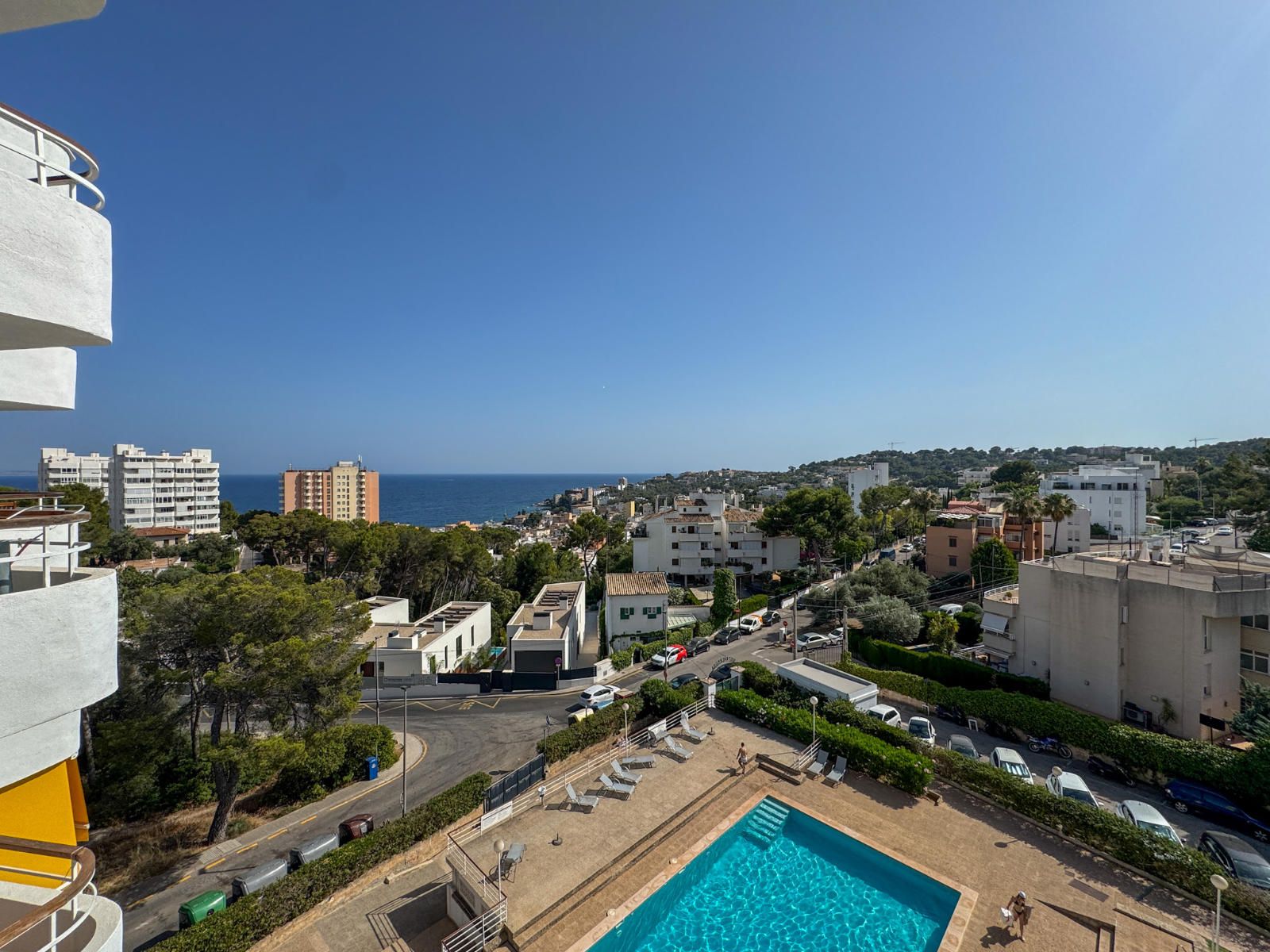 Apartment mit beeindruckendem Meerblick, Balkon und Gemeinschaftspool in Sant Agustí