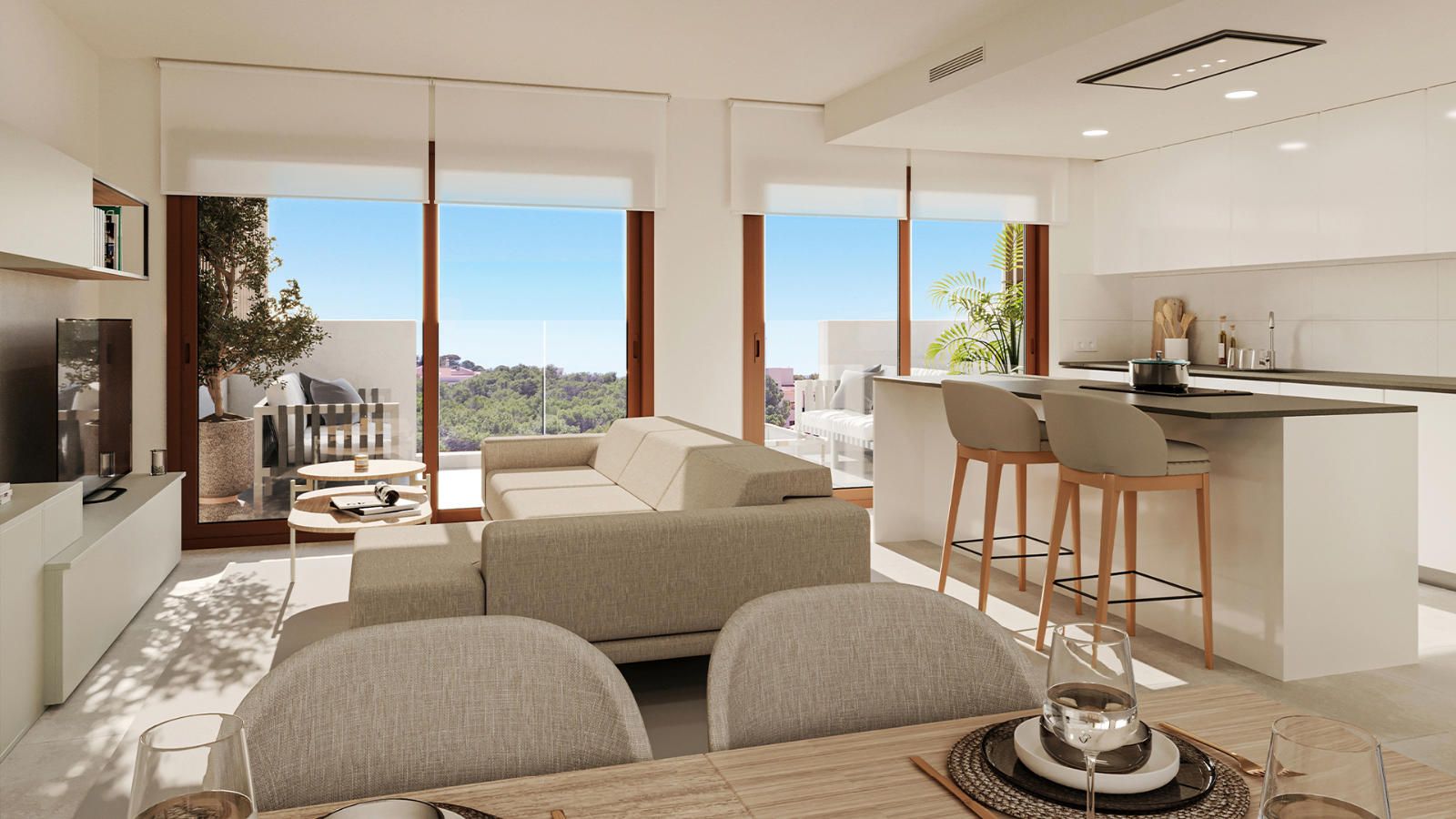 Exclusive newly built apartment with terrace in Cala Lliteres Capdepera