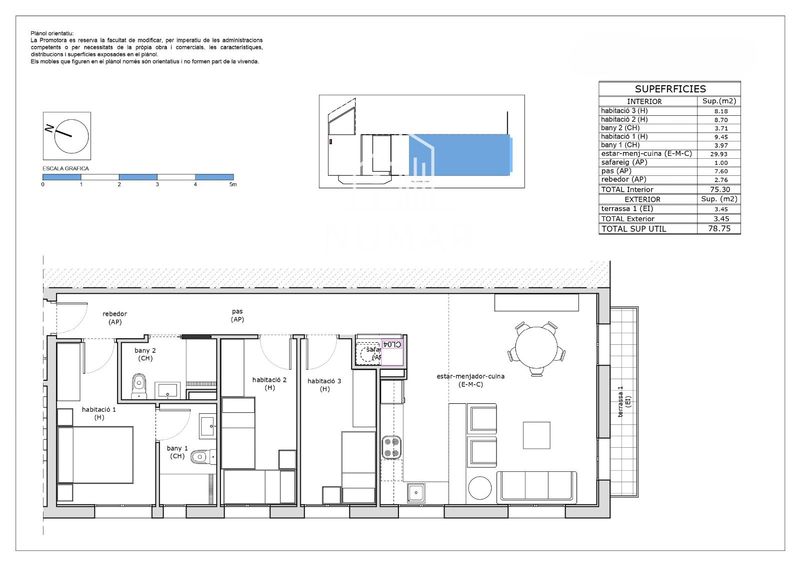 Piso en venta Dosrius, Barcelona. Ref: 1055. NUMAR INMOBILIARIA