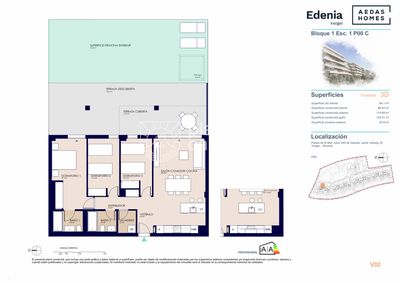 Piso en venta El Verger, Alicante. Ref: 2768. Platinum Canary