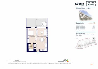 Piso en venta El Verger, Alicante. Ref: 2770. Platinum Canary