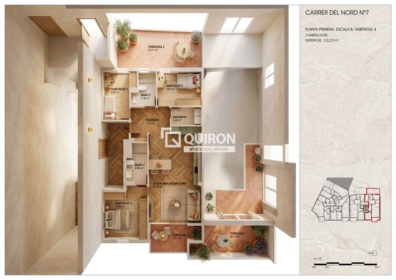 Piso en venta Torredembarra, Tarragona. Ref: 2183. Quiron immobiliaria