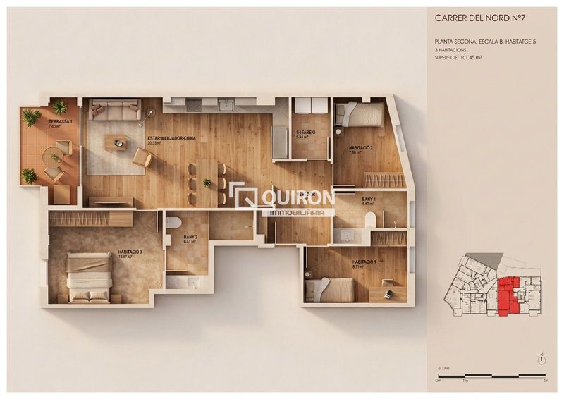 Piso en venta Torredembarra, Tarragona. Ref: 2213. Quiron immobiliaria