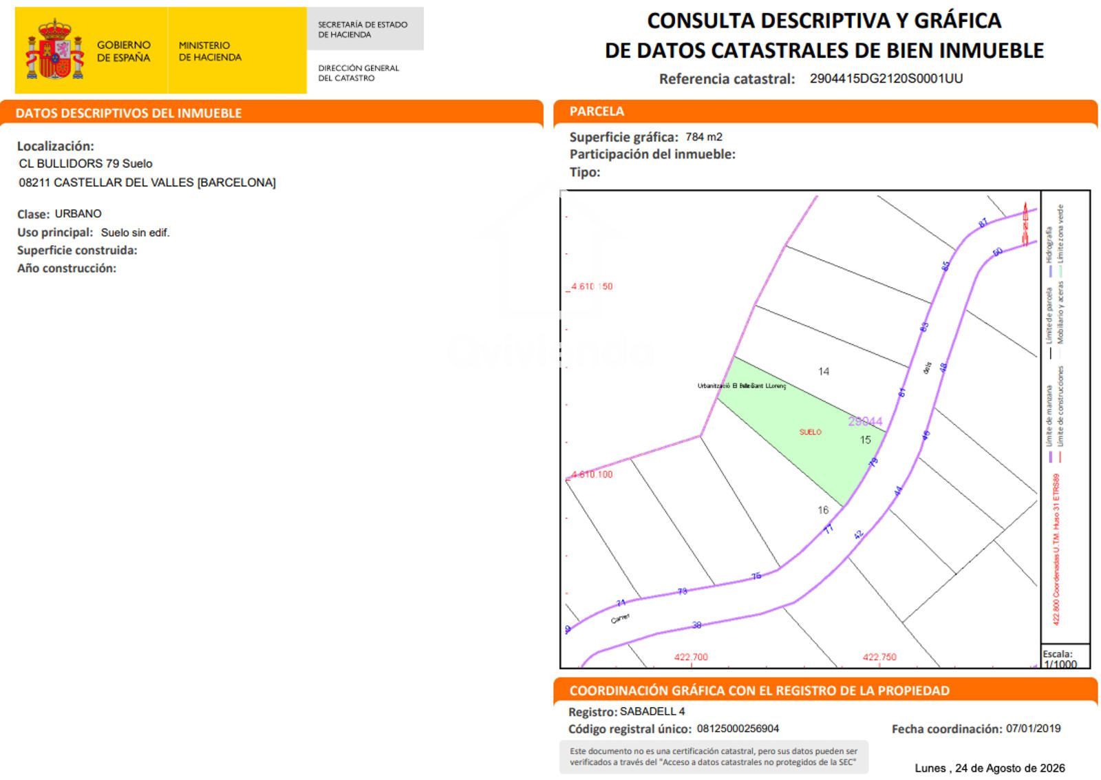 Solar en Urb el Balcó, Castellar del Vallès