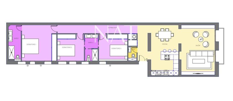 Piso en venta Madrid. Ref: 1077. The NAT Group