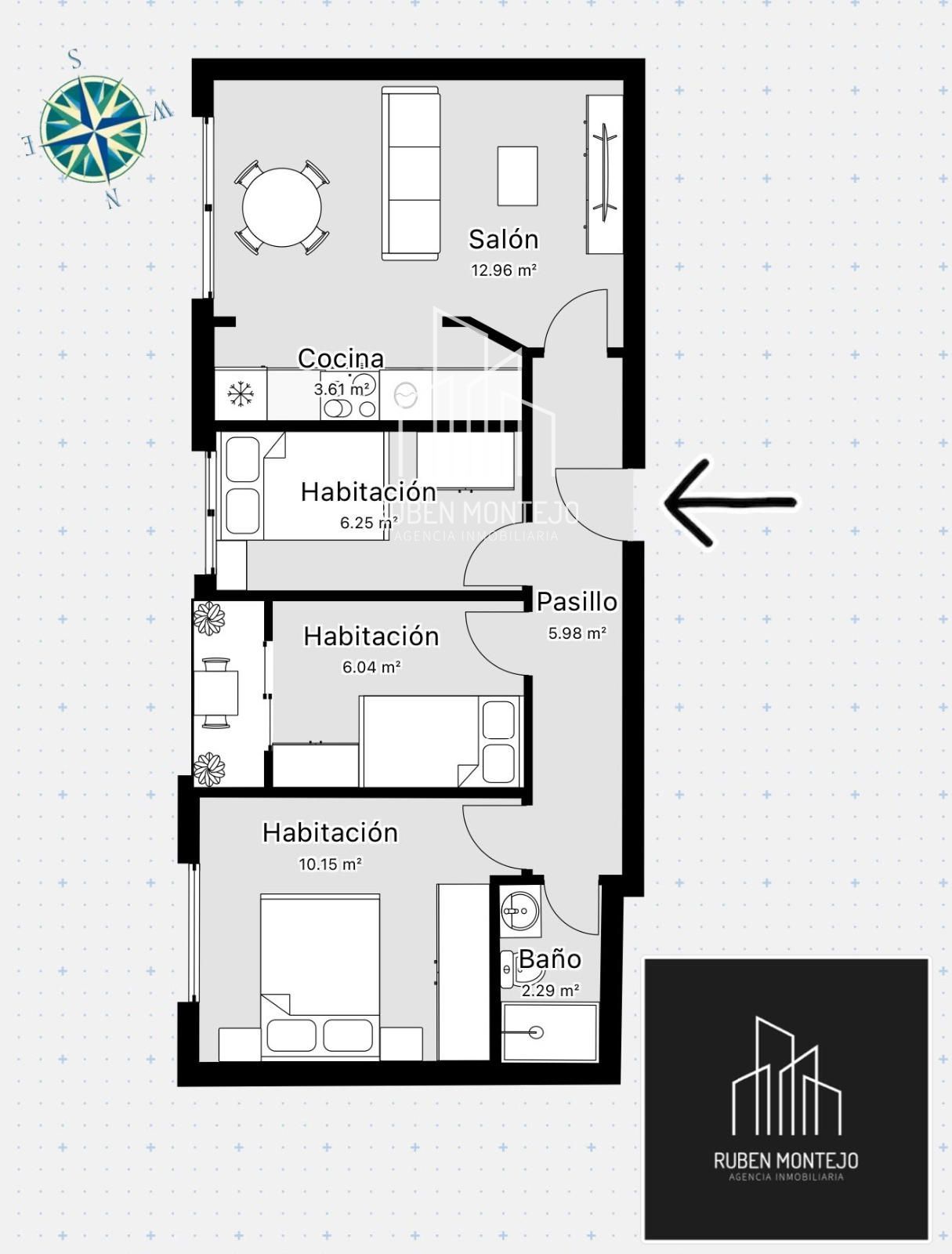 Plano - LUMINOSA VIVIENDA TODA EXTERIOR