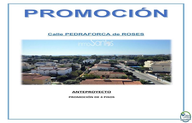 Parcelle en vente Roses, Girona. Ref: 1011. Inmosantos