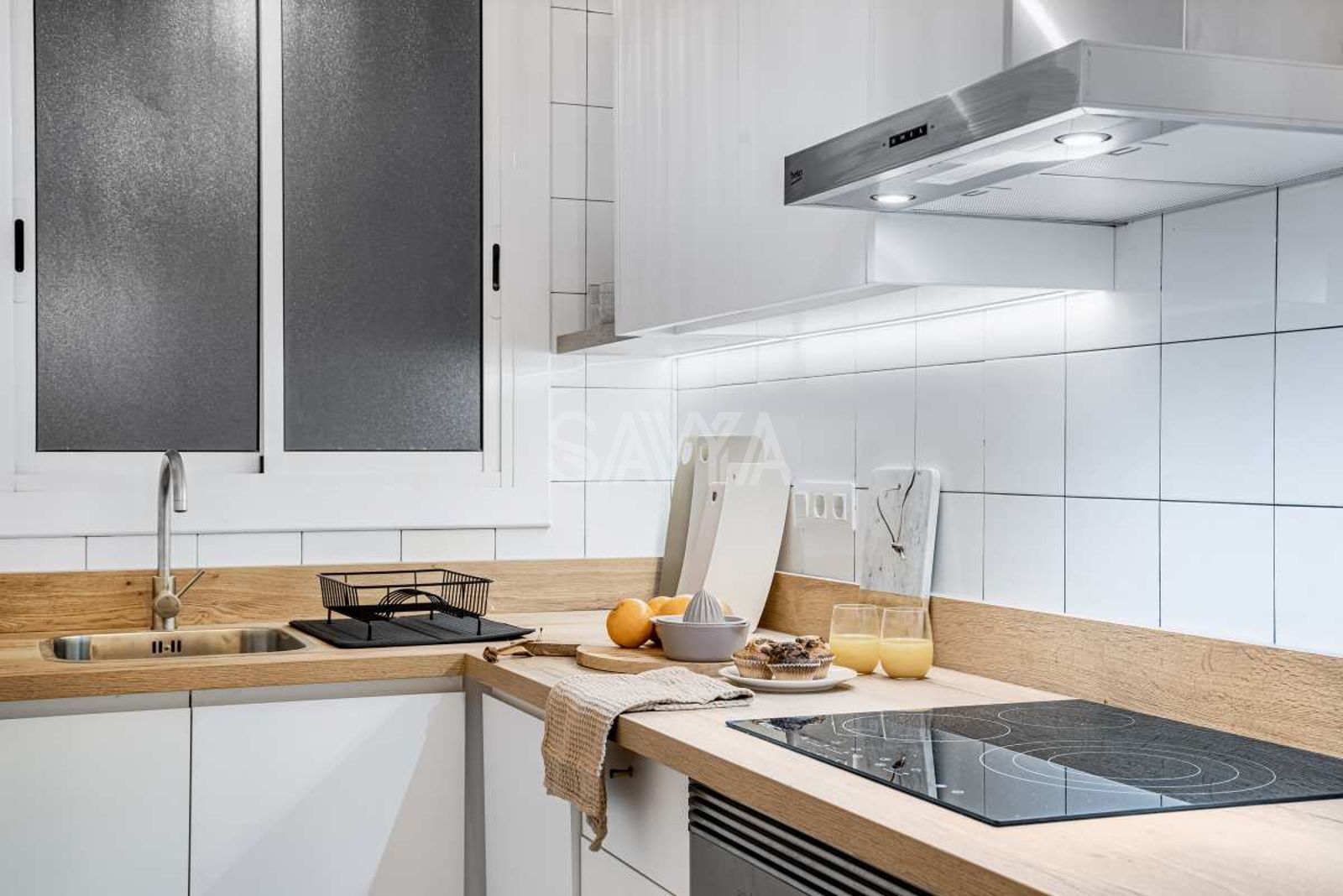 Cocina - Piso de 3 habitaciones, amueblado y listo para entrar a vivir en Sant Antoni Maria Claret