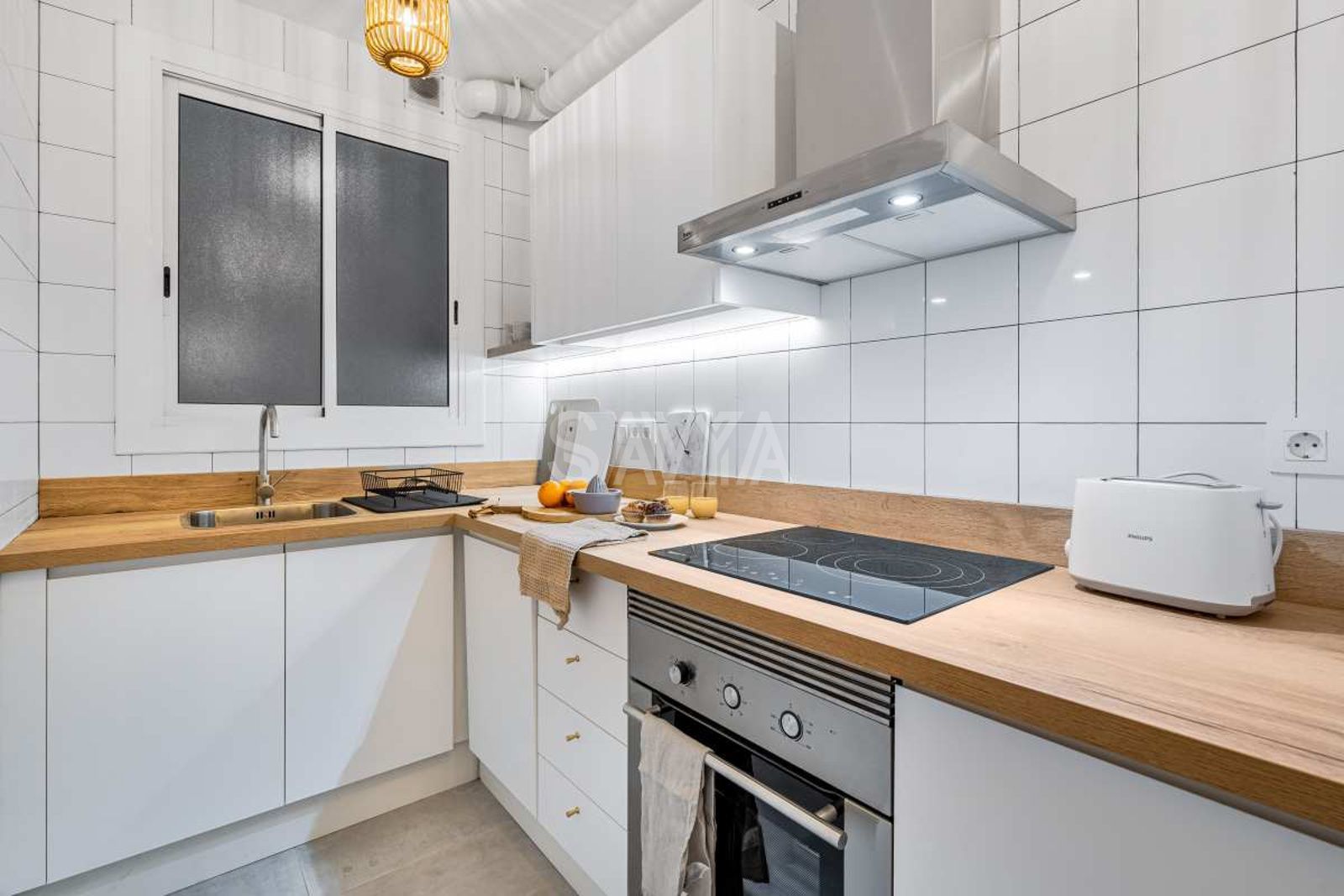 Cocina - Piso de 3 habitaciones, amueblado y listo para entrar a vivir en Sant Antoni Maria Claret