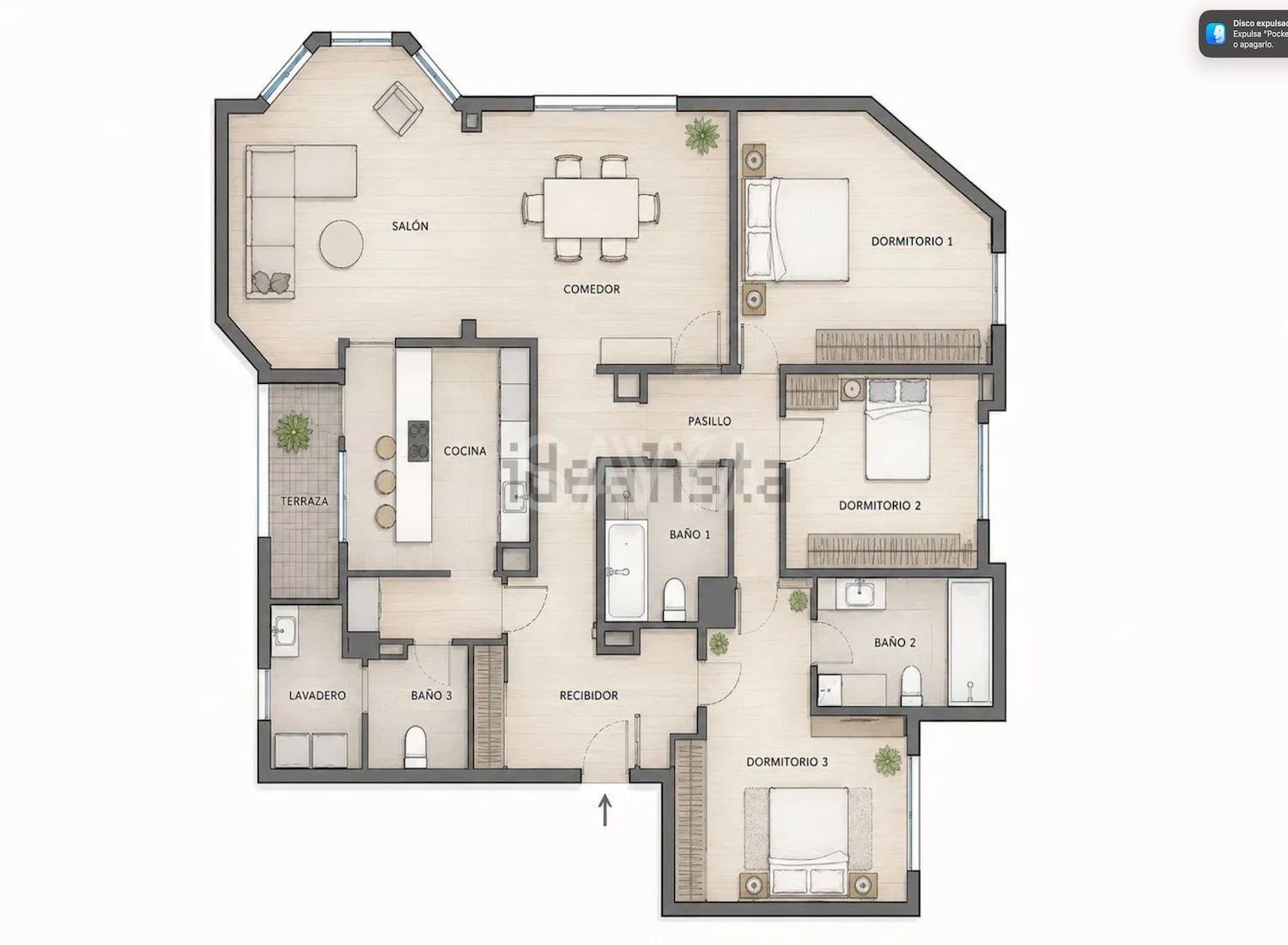 plano - Amplia vivienda en Tres Torres | Exclusividad, privacidad y excelentes comunicaciones