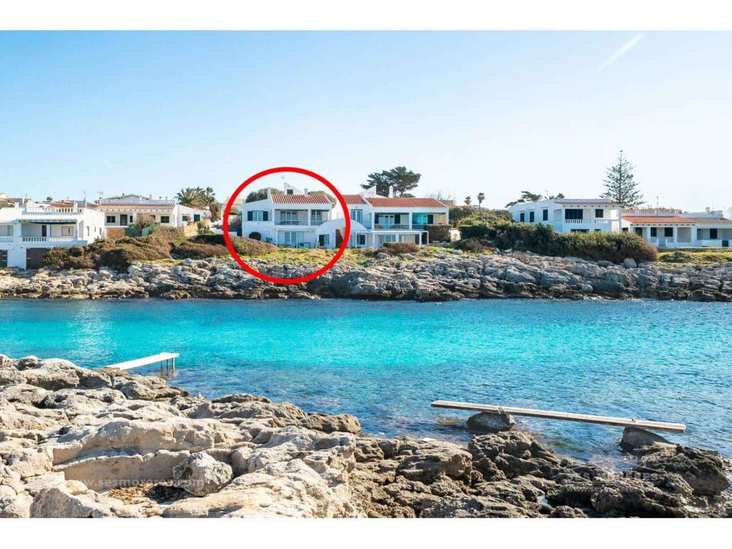 Chalet en venta en primera línea de mar en Sant Lluís, en Menorca