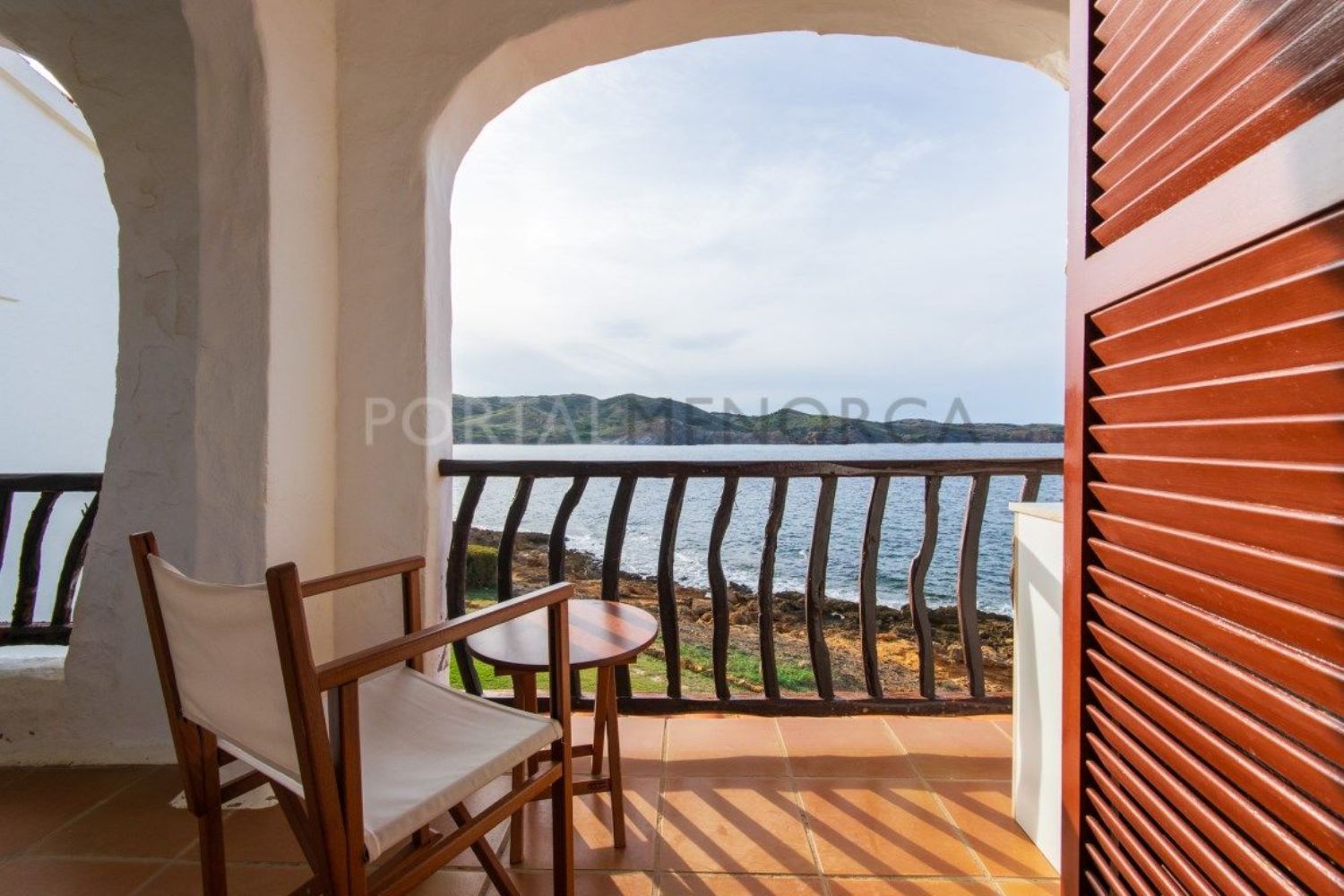 Flat for sale on the seafront in Fornells, in Menorca, Spain