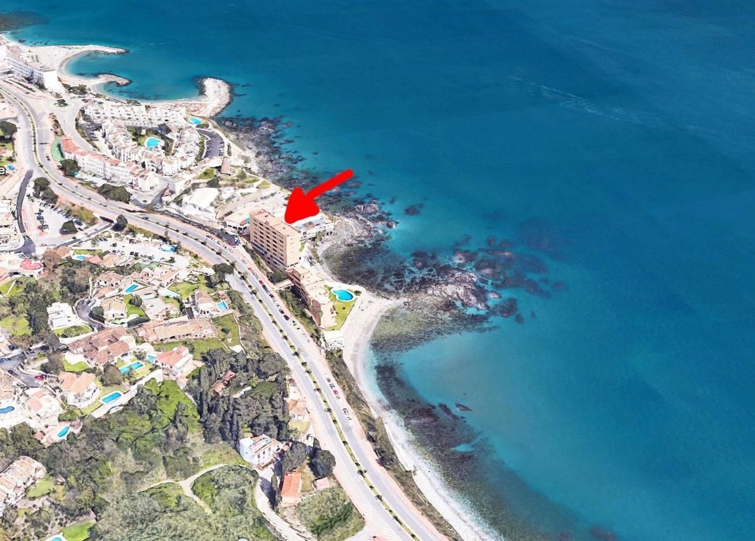 Duplex for sale on the seafront on the Costa del Sol highway, in Benalmadena