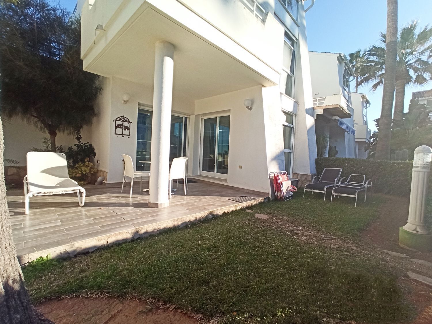 Terraced house for sale, in first line of sea in Devesses, in Denia.