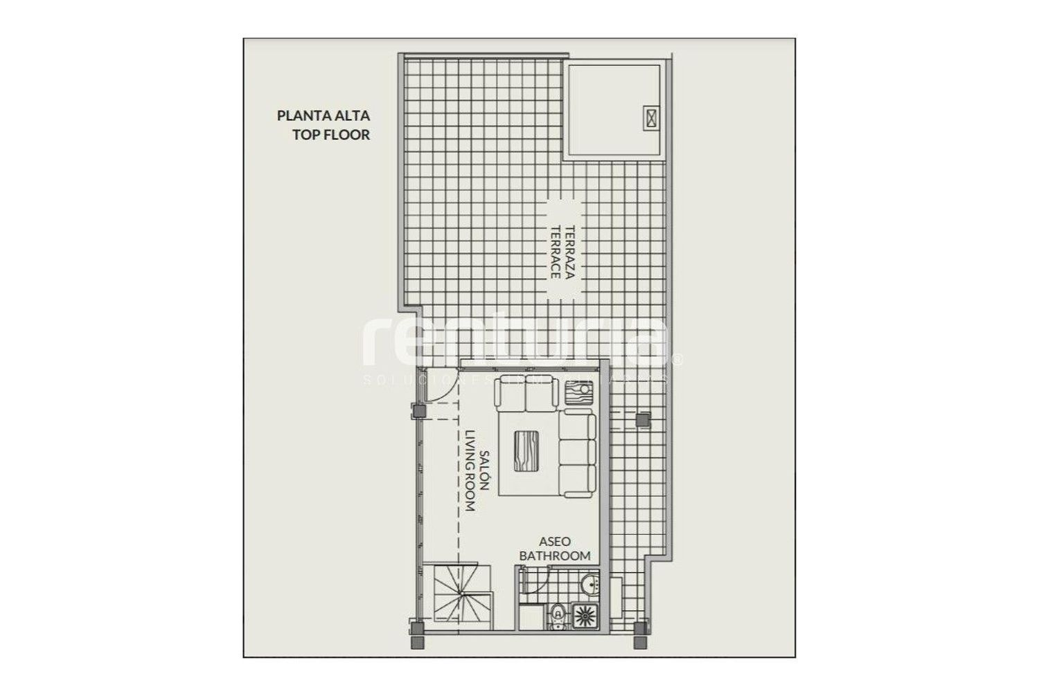 Penthouse para venda, em primeira linha de mar em Playa de la Fossa, em Calpe.