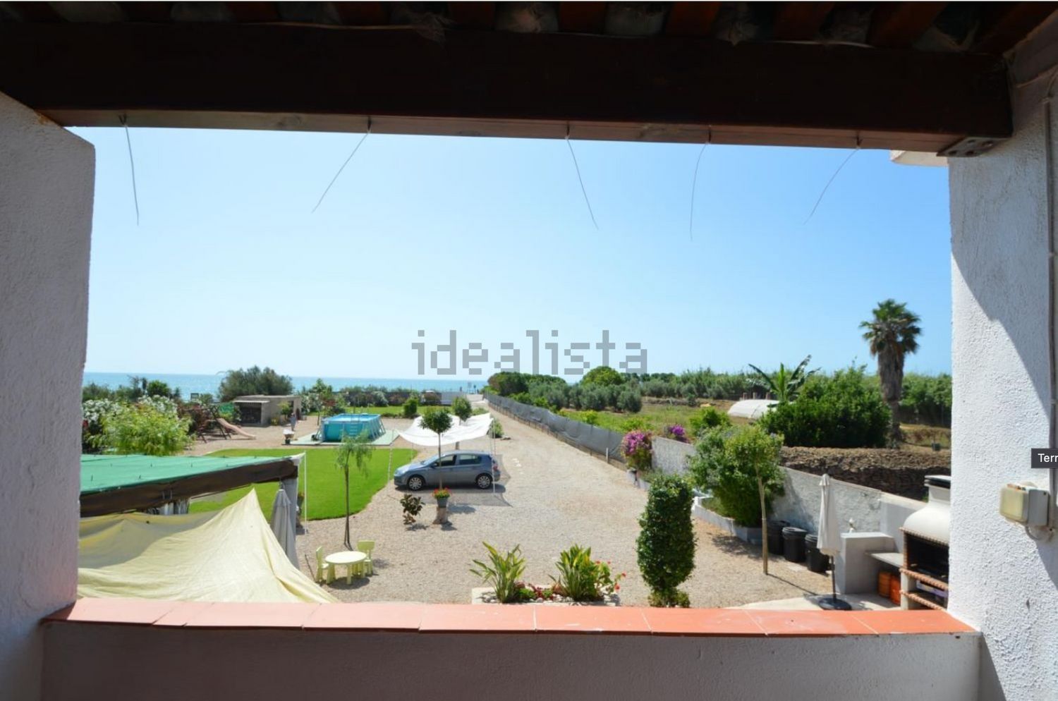 Rural house for sale, in first line of sea in Partida el Camaril, in Alcanar.