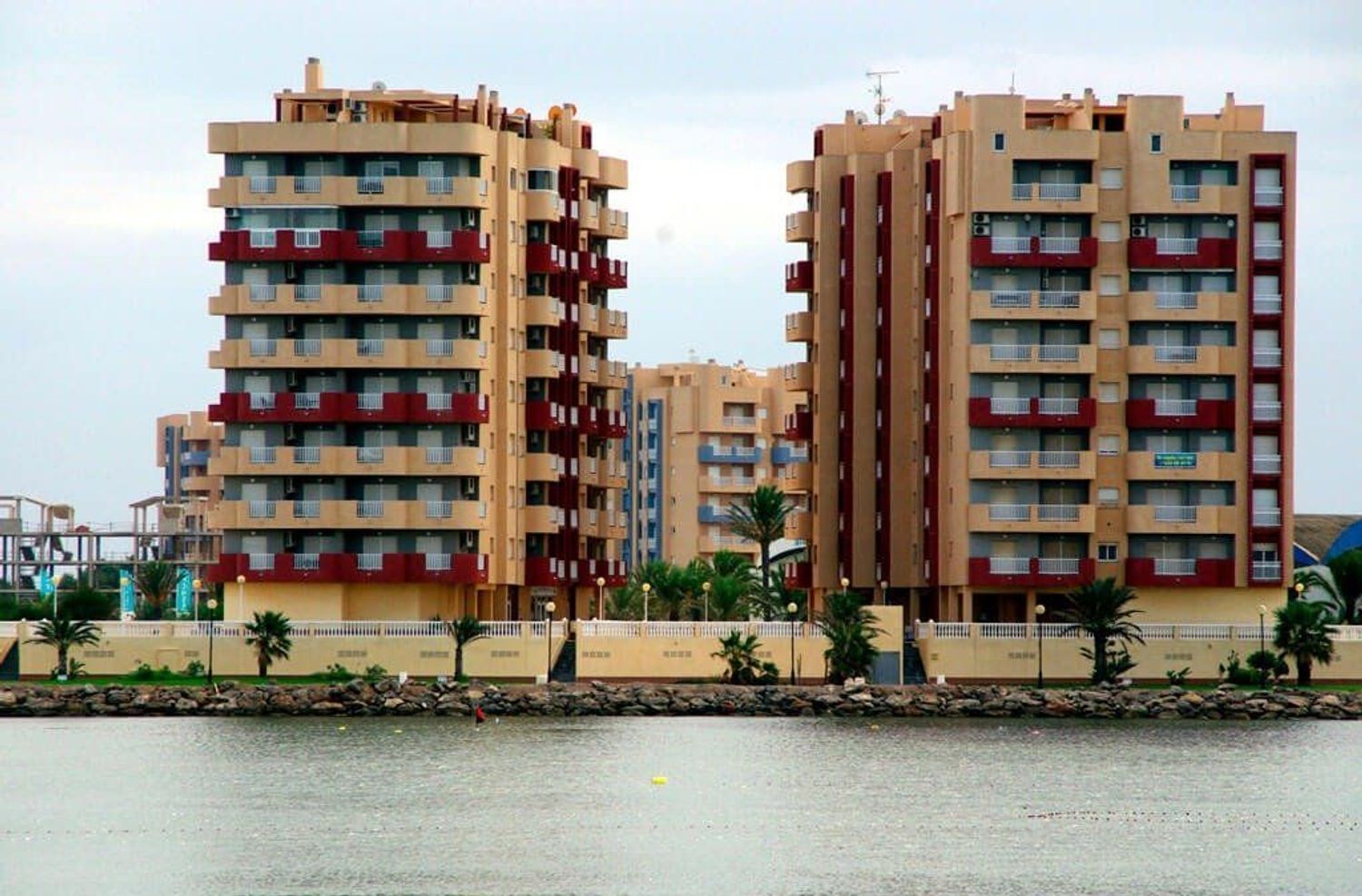 Apartment for sale, in first line of sea in Zona Entremares District, in La Manga del Mar Menor.