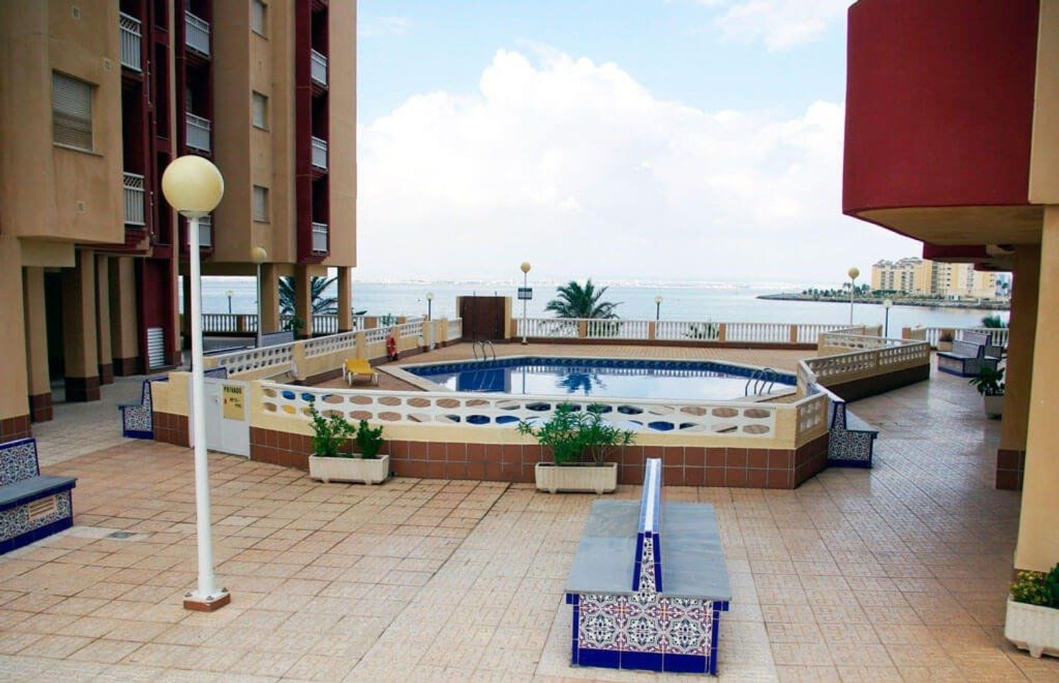 Apartment for sale, in first line of sea in Zona Entremares District, in La Manga del Mar Menor.