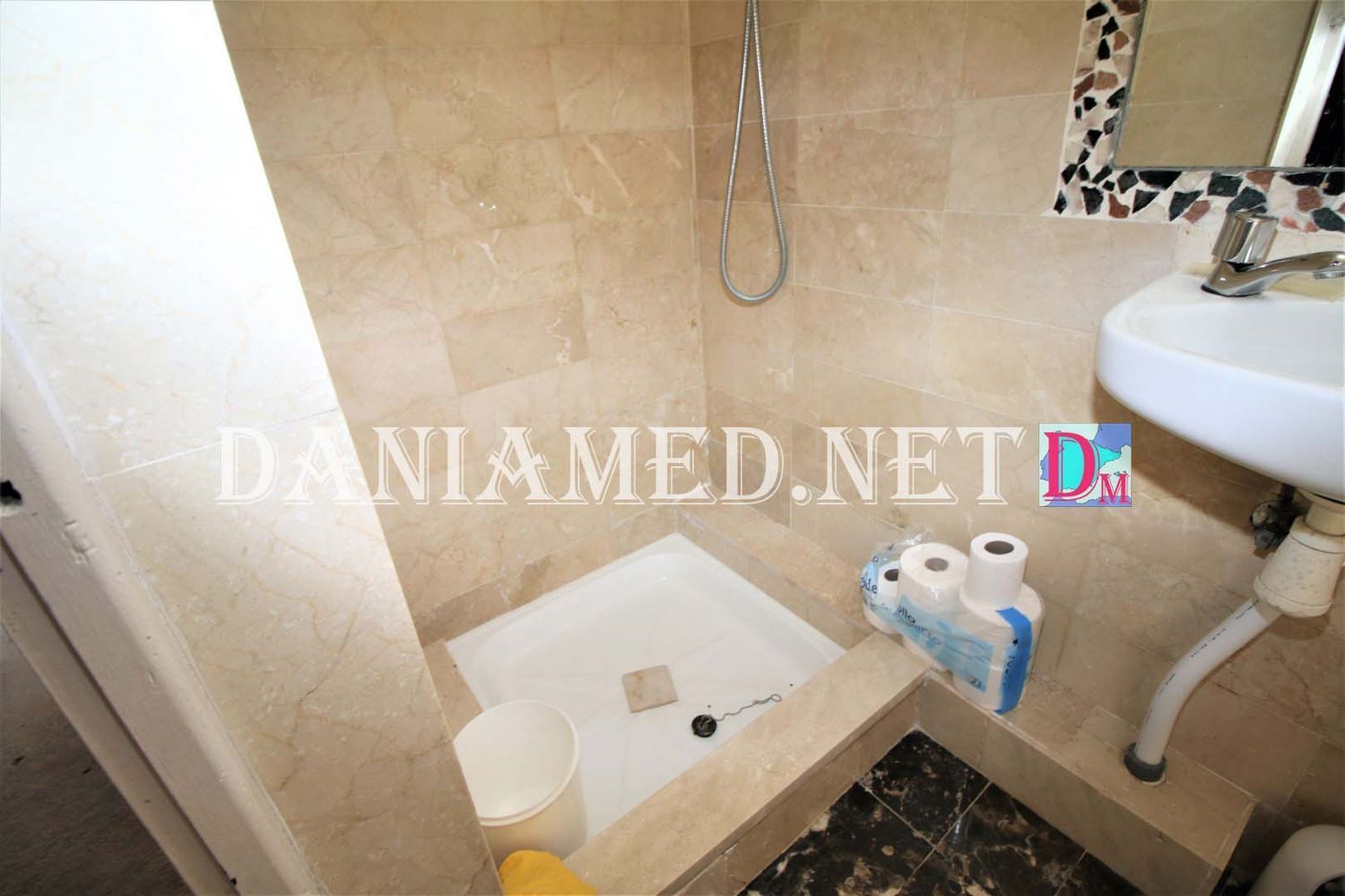 Semi-detached house for sale, in first sea line, in the neighborhood of Devesses, in Denia.