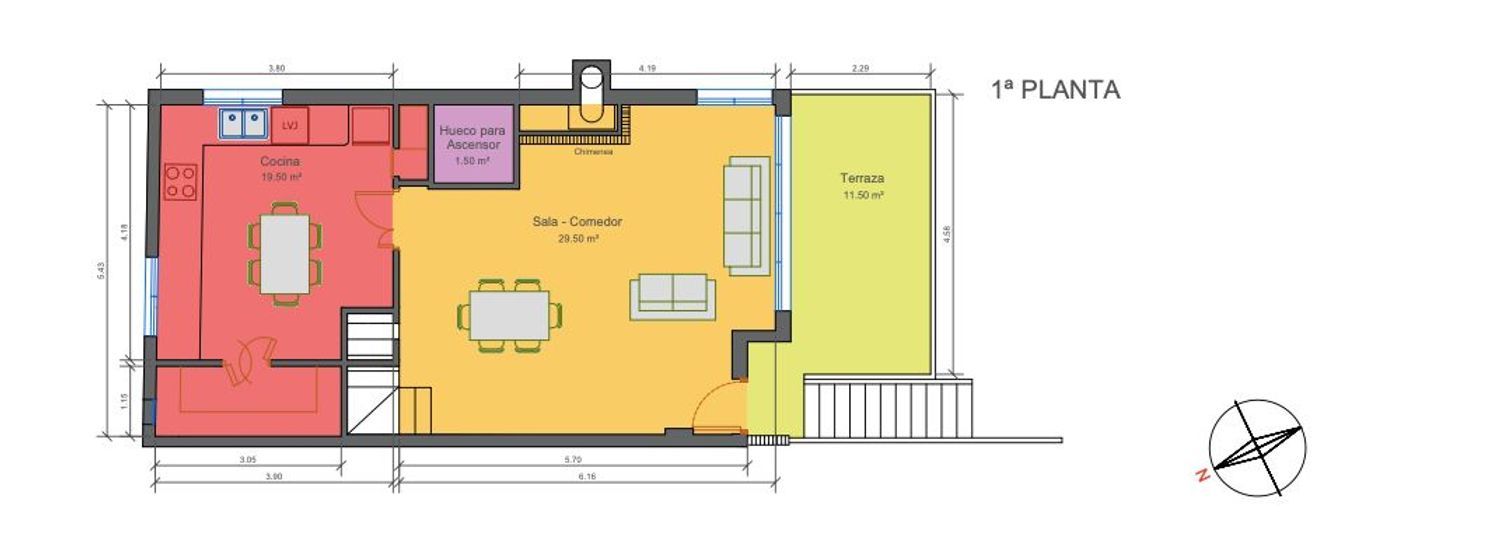 Terraced house for sale, in first line of sea in Avenida del papa Luna, in Peñiscola.