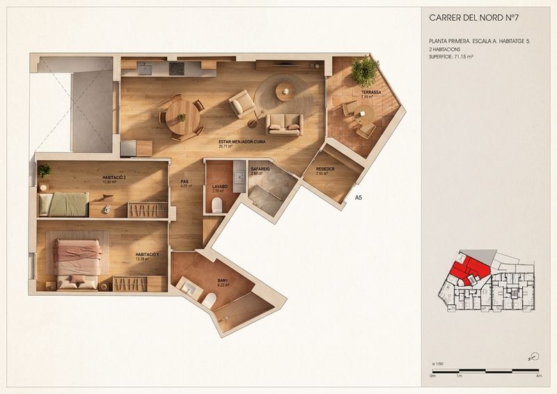 Piso en venta Torredembarra, Tarragona. Ref: 1254. IMMOSEGUR CALAFELL