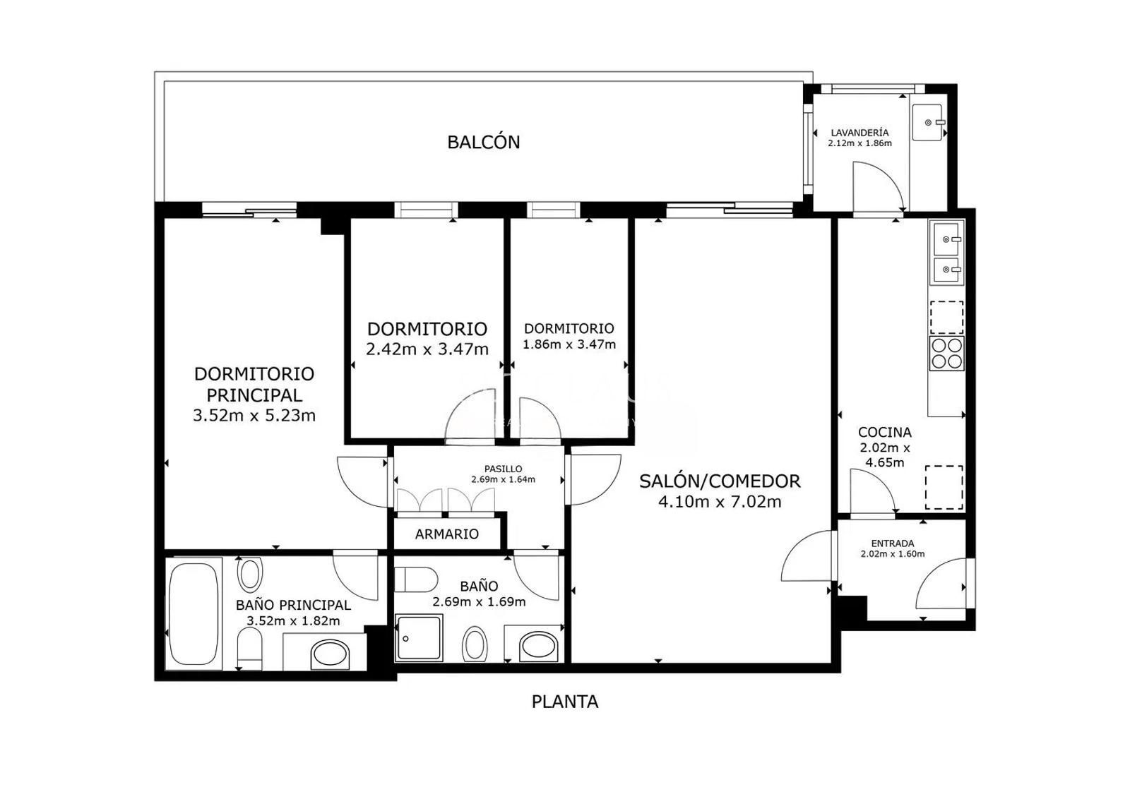 Inmueble Primera línea de playa en Badalona: 3 habitaciones, terraza, 2 baños (1 en suite), piscina y zonas verdes” foto 35