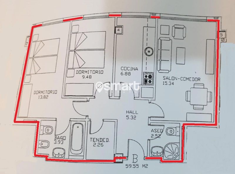 Piso en venta Gijón, Asturias. Ref: 2984. SMART ESTATE